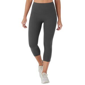 High-Waist 3/4 Active Leggings - Dark Gray